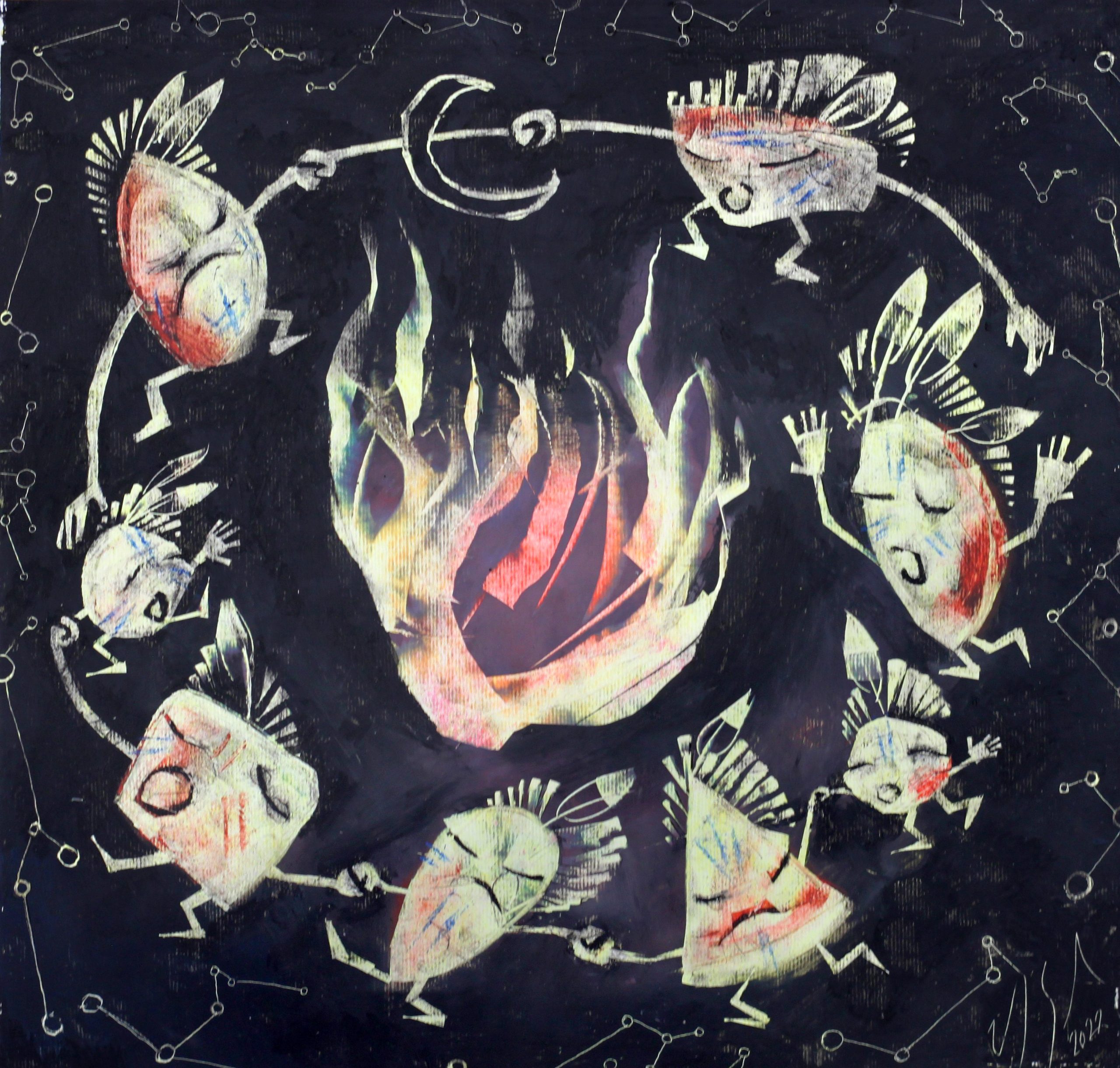 Five notes and one legend